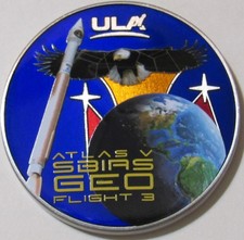 ORIGINAL ULA SBIRS GEO-3 ATLAS V VEHICLE SPACE MISSION SUCCESS COIN picture