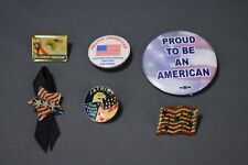 Lot of Six US Flag/American/Patriotic Themed pins picture
