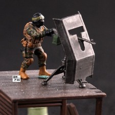 Homemade 1/72 Rebel heavy machine gunners Finished Colored Model NEW picture