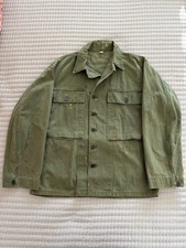 Vintage 40s WWII HBT Jacket 36R Size M/L Army 13 Star Herringbone Twill Rare picture