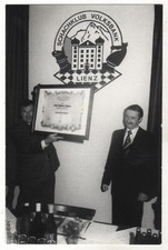 Chess club Famous chess player. Winners ART OLD Photo card Germany picture