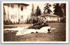 K65/ Shoreline Seattle Washington RPPC Postcard c1910 Boeing Home Bear Skin 180 picture