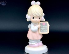 Precious Moments Sharing Begins in the Heart Figurine - Sweet Vintage Charm picture
