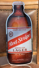 Red Stripe Jamaican Lager Acrylic Beer Sign Bar Mancave 9”x22” picture