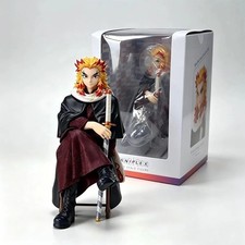 Rengoku Kyoujurou 15cm Figure Demon Slayer Sitting Chair Anime PVC Model Toy New picture