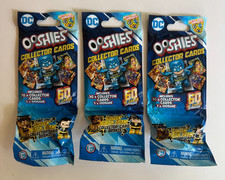 DC Ooshies Collector Cards 6 Sealed Packs 10 Cards + 1 Ooshie Batman Black Adam picture