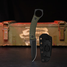 Kizer BILLY BONES TACTICAL Fixed Knife AEB-L Blade G10 Handle + Sheath Camping picture