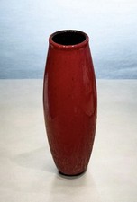 Scheurich Amano Torpedo Vase Oxblood Red Germany Pier 1 629-27 MCM 10.75