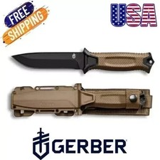 Gerber StrongArm Fixed Blade Knife Plain Edge - Coyote Brown picture