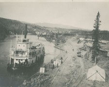 Australian Steamboat at Canyon City in Yukon Territory 1899 8x10 Photo Reprint picture