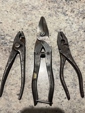 VTG USA Amsco Tin Snips & Joint Pliers Lot 3 Pieces picture