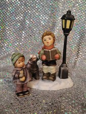Goebel Studio Hummel Caroling Through the Night 2004 W/Peaceful Perch Little Boy picture