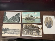 Vintage 1906 Chautauqua Lake NY Postcard Lot Depot Map Steamboat Jamestown Smith picture