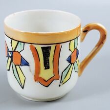 Art Deco Lustreware Demitasse Cup Hand Painted Porcelain Japan picture