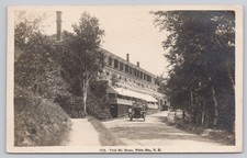 Twin Mt. House White Mountains NH 1922 Real Photo Postcard Automobile RPPC picture