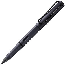 Lamy Safari Steel Black Fountain Pen Broad New In Box picture