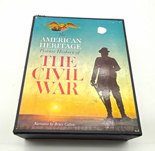 American Heritage Picture History Civil War Bruce Catton 2 Vol HC Slipcase Set picture