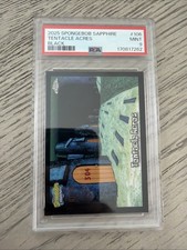 2025 Topps Chrome SpongeBob Tentacle Acres #106 Black Sapphire ALPHA PSA 9 POP 1 picture