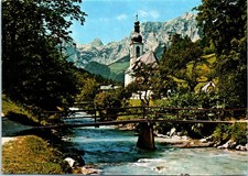 Vintage Postcard Ramsau Parish Church Reiteralpe Bavaria Germany picture