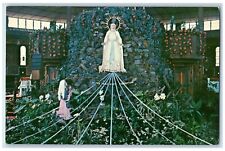The New Grotto Of Our Lady Of Lourdes Auriesville New York NY Religious Postcard picture