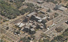 Vintage Kansas Chrome Postcard Wichita Wesley Medical Center Hospital Aerial picture