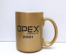 Opex Corporation Mug Vintage 2001 Gold Coffee Tea Collectible Gift picture