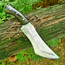 13' Handmade Carbon steel Fix Blade Hunting Bowie Knife Case Tactical Camping picture