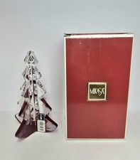 Vtg Mikasa Crystal Holiday Christmas Tree Red Bottom Figurine w/Box.  2.4 Pounds picture