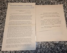 Robert F. Kennedy Official Presidential Announcement and Press Fact Booklet picture