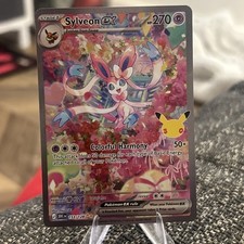 Pokémon TCG Sylveon ex 153/128 151 Secret Rare Full Art Holo Foil English picture