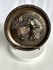 UNCERTAIN BEGINNING Bronze Alloy INCOLAY VTG Plate ❤️ picture