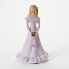 Growing Up Girls Age 16 Birthday Blonde Hair Figurine By Enesco E7293 picture