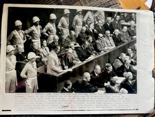 1946 NURENBURG WAR PHOTO GERMAN HISTORY WWII #400  picture