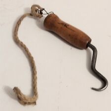 Rebar Tying Tool Antique Wooden Handle Meat Hook With Twine picture