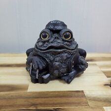 Cycle Works Biker Babe TOAD HOLLOW Biker Frog Outdoor Garden Accent, Resin Art picture