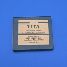 Vintage Vita Stainless Steel Hypodermic Needles 23 Gauge X 1 Inch Display Only picture