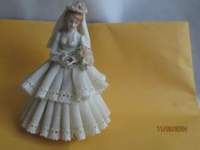 Dresden MULLER VOLKSTEDT Rare “The Bride” Irish Porcelain Figurine With Chip picture