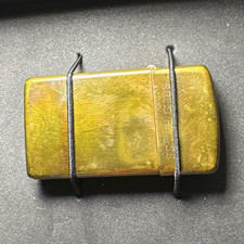 Zippo Brass Gold-Tone Lighter Bradford PA Made in U.S.A. w/ Presentation Box picture