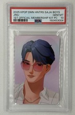 2025 Kpop Demon Hunters Saja Boys Membership Kit Jinu Photocard PSA 10 Pop 4 picture