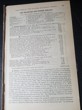 1907 train report DELAWARE & HUDSON CANAL COMPANY Railroad North Creek Coons NY  picture