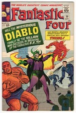 Fantastic Four 30 1964 Marvel Comics VG+ 4.5 1st App Diablo Thing Invisible Girl picture