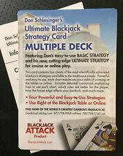 Blackjack Basic Strategy Cards by Don Schlesinger: Multiple Deck -  picture
