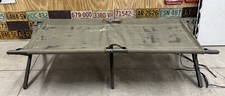 ORIGINAL KOREAN WAR (1952) US ARMY CANVAS/WOODEN FOLDING COT picture