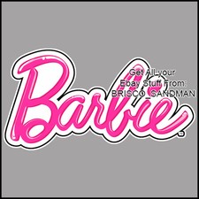 Fridge Fun Refrigerator Magnet BARBIE LOGO - Specialty Die Cut - Pink Princess picture