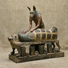 Anubis god-vintage statue-god mummification-protection-death Egyptian mythology picture