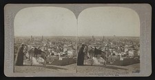 Photo:Cairo Egypt 1900s Windmill Hill Panorama Stereoview Donkey Vendor picture