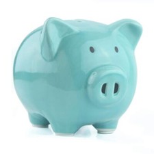 Blue Piggy Banks Piggy Bank for Girls Boys Kids A New for White Piggy Bank fo... picture