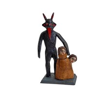 Grulich Krampus Devil Nativity Figur, Hand-Carved Wood, 7 cm (# 19121) picture