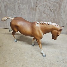 Breyer Vintage CANTERING WELSH PONY #105 Chestnut w/Braids 1970’s CHESS USA picture