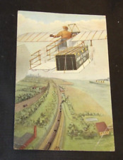 Vintage Aviation Postcard-Early Monoplane with Cargo-Posted picture